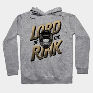 Lord of the Rink - Hockey - Black Helmet - Funny Hoodie